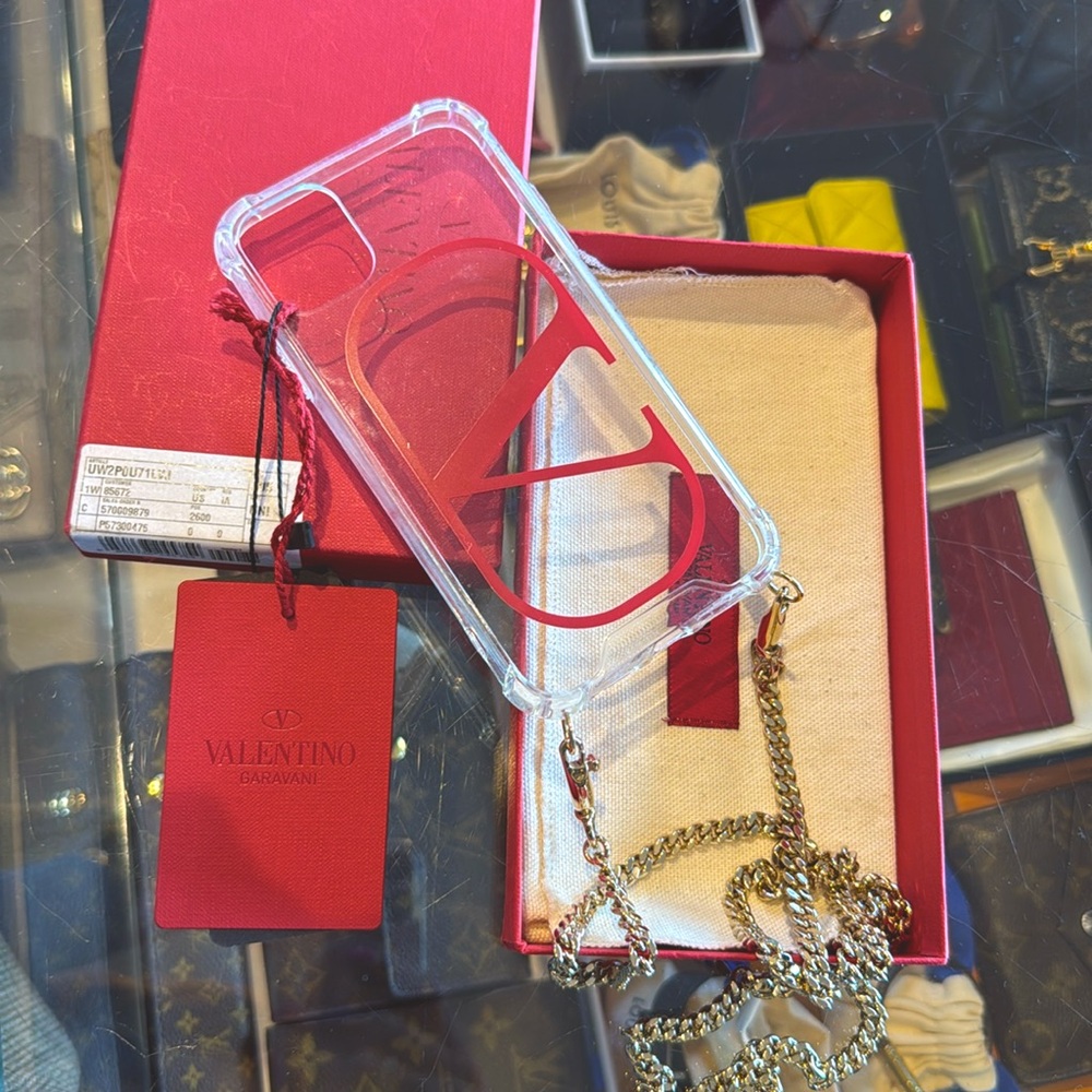Valentino iPhone 11 case crossbody chain New in box